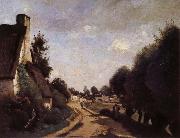 Une Route pres d'Arras, Corot Camille